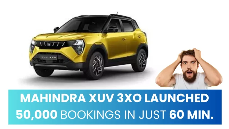 Mahindra XUV 3XO Launched Got 50,000 bookings in just 60 minutes